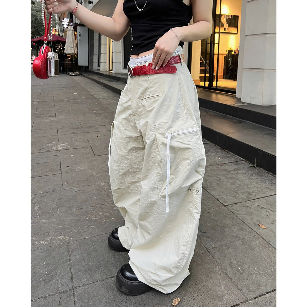 TENDRE 2026時尚口袋卡其風寬褲｜寬鬆版型｜Unisex街頭風百搭款