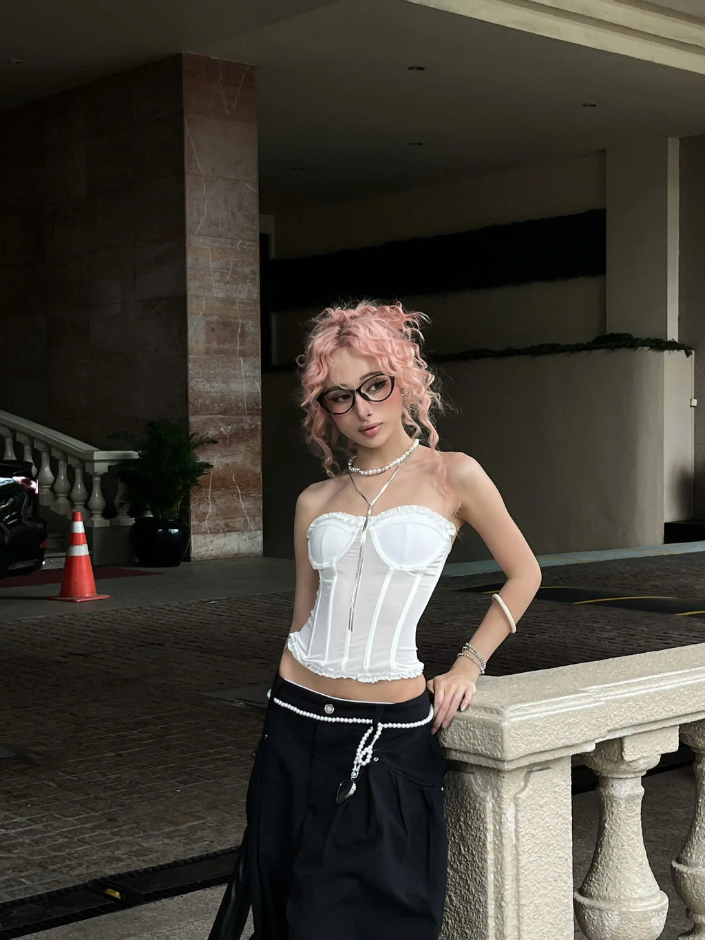 JOYCEE CROSET - TENDRE 透膚馬甲上衣｜性感修身款