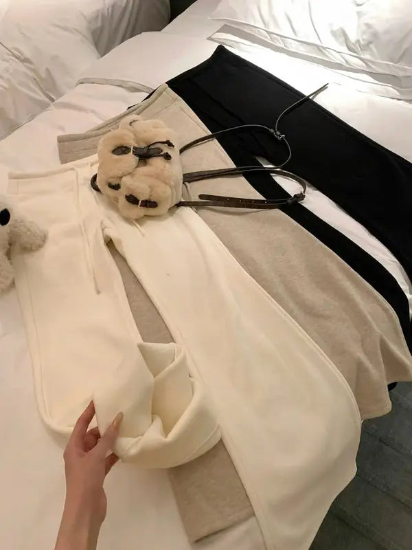 （開賣優惠）高腰喇叭褲，韓系版型，修身顯瘦，修飾腹部與大腿，不挑身形 L19。