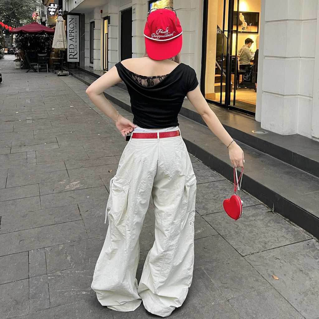 TENDRE 2026時尚口袋卡其風寬褲｜寬鬆版型｜Unisex街頭風百搭款