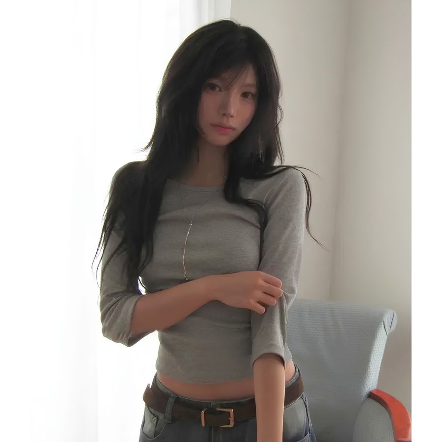 【TEENDRE BOAT NECK TOP】女款船領中袖上衣｜A字傘擺版型 修身顯瘦 休閒百搭