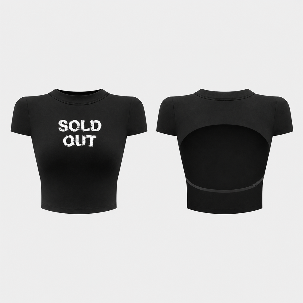【TEENDRE SOLD OUT TOP】露背修身短版上衣｜顯瘦百搭 辣妹必備