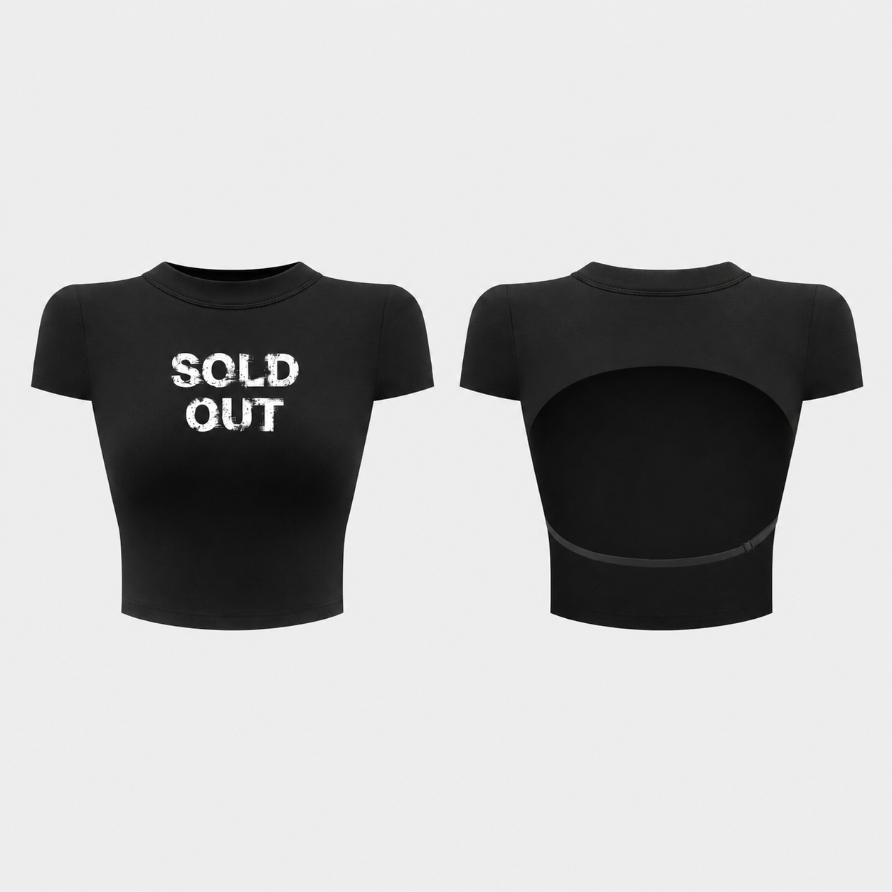 【TEENDRE SOLD OUT TOP】露背修身短版上衣｜顯瘦百搭 辣妹必備