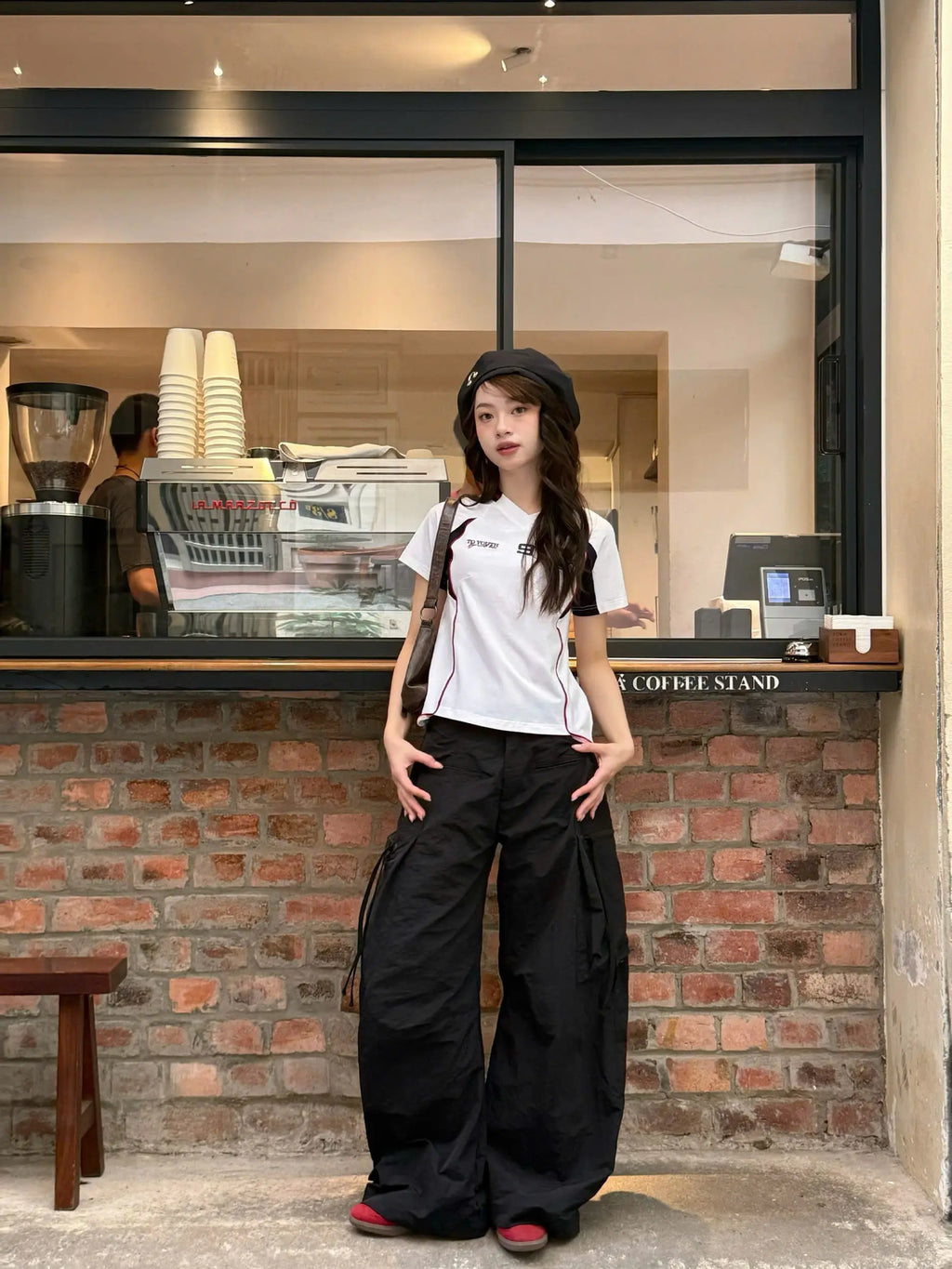 TENDRE 2026時尚口袋卡其風寬褲｜寬鬆版型｜Unisex街頭風百搭款